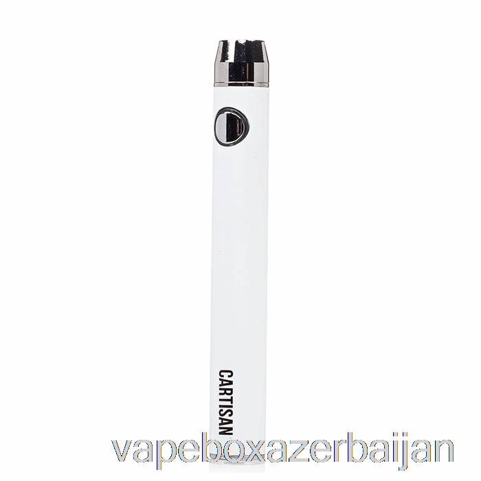 Vape Box Azerbaijan Cartisan Button VV 900 Dual Charge 510 Battery [USB-C] White